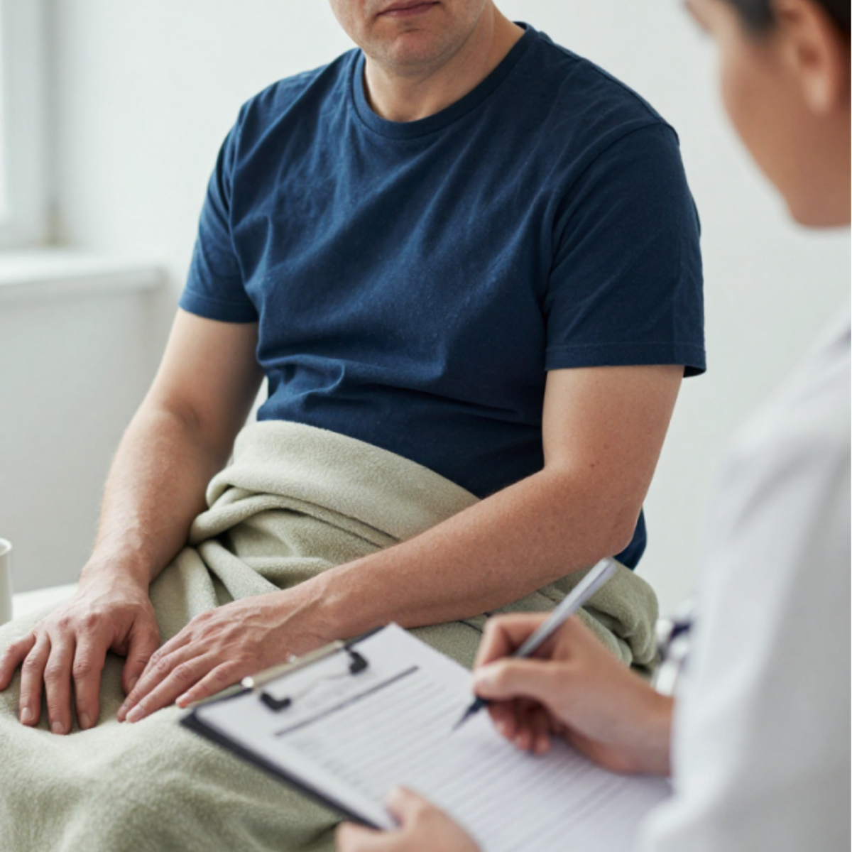 Patient consultation about chronic fatigue treatment in North Palm Beach at CR8 Health